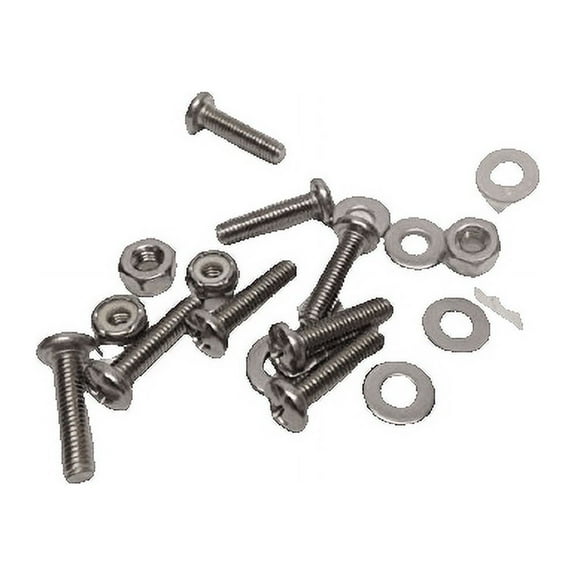 8 PC SET STAINLESS STEEL NUTS SCREWS WASHERS FOR KAYAKS CANOES HARDWARE