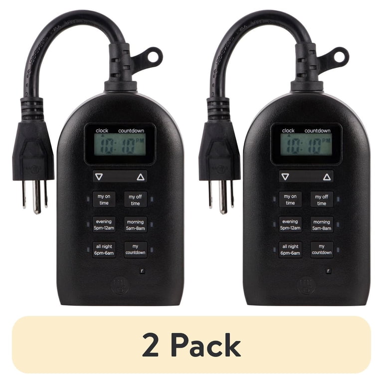 myTouchSmart 2-Pack Outdoor Digital Timer Plugs photo 1