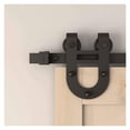 thumbnail image 4 of Kit de Quincaillerie pour Porte de Grange Simple, Rouleau de Suspension en Acier au Carbone Noir, Robuste et Durable, 4 of 6