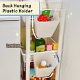 thumbnail image 3 of Storage Basket Waterproof Space-saving Strong Load Bearing Mini Hanging Plastic Desktop Storage Bin Case Kitchen Supplies, 3 of 8