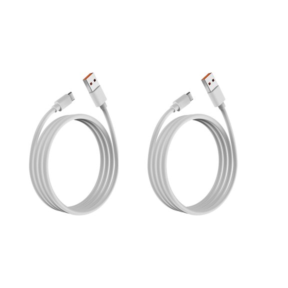 GJX 2Pcs 6.6FT USB C Cable,66W Fast Charging,6A High Current Output,Type C Charger Fast Charging,USB Cable for Phones,Charger Cord Type C,USB C Charger
