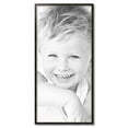 thumbnail image 2 of ArtToFrames 19" x 40" Black Square with Gold Beads Picture Frame, 19x40 inch Black Wood Poster Frame (WOM-5021), 2 of 7