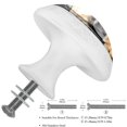 thumbnail image 3 of 4 Pcs Elephant Knobs for Kitchen Cabinet Cupboard Dresser Bookcase Drawer Pulls Handles Round Home Decor, 3 of 8