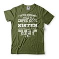 thumbnail image 4 of Sister Killing It Shirt I Never Dreamed I Would Be A Super Cool Sister Shirt Sister Gifts (Medium Navy Blue), 4 of 6