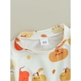 thumbnail image 6 of Wassery Baby Girl Halloween Clothes 3M 6M 12M 18M Infant Girl Casual Romper Tops Long Sleeve Pumpkin Print Jumpsuit Fall Outfits 0-18M, 6 of 8