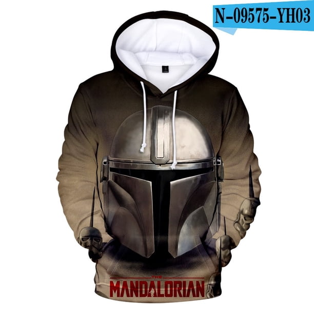 Sudaderas con capucha de Yoda para bebé mandaloriano de Disney, chaqueta informal para adultos y niños, jersey de Cosplay de tallas para niños, UnisexAzul oscuro ANiños130 Deng Xun unisex