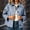 Blue, variant on Women's Classic Plaid Short Collared Jacket Button Front Hidden Side Pockets Loose Boxy Fit Multi Check Shades for Daily Shopping Light Outdoor Walks Pink XXL