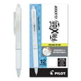 thumbnail image 3 of Pilot PIL15128 0.5 mm Extra-Fine FriXion Clicker Design Erasable Retractable Gel Pen - Black Ink, White Barrel (1-Dozen), 3 of 5