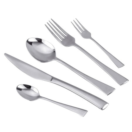 MDEALY 30-Piece Heavy Duty Silverware Kitchen Utensils Set, Quality Stainless Steel Flatware Cutlery Service for 6, Include Dinner Knives,Dinner Forks,Dinner Spoons,Salad Forks,Teaspoons, Elegant