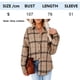 thumbnail image 2 of Dinheiro Blusa de manga larga con cuello largo y botones para mujer (caqui), S,, 2 of 5