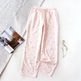 thumbnail image 5 of Pantalones de pijama finos de algodón Pantalones de algodón para el hogar Pantalones de hilo de algodón para primavera y otoño Pantalones de verano sueltos para mujer y hombre, 5 of 5