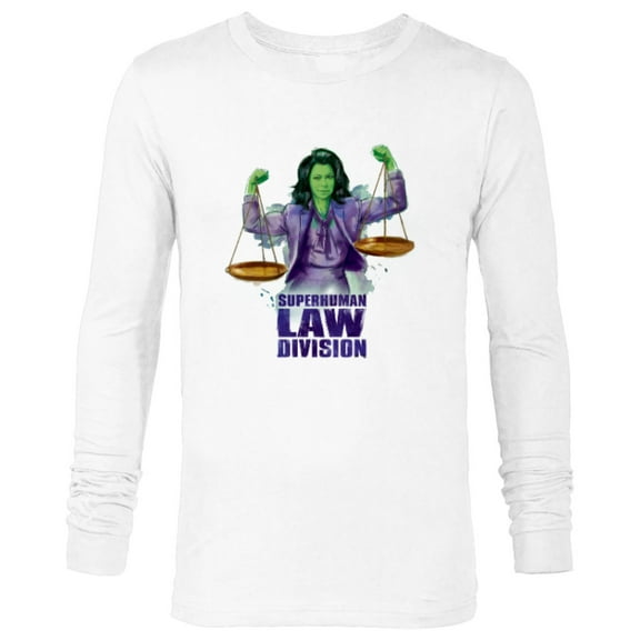 Marvel Studios She Hulk Superhuman Law Division - Long Sleeve T-Shirt for Men - Customized-White