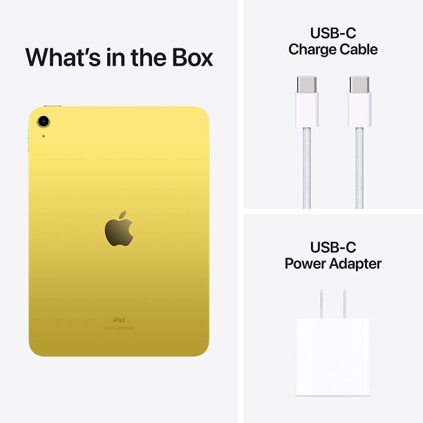 Apple 2022 10.9-inch iPad (Wi-Fi, 64GB) - Yellow (10th Gen