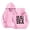 Pink, variant on WAYUTE Girls Sweatshirt Letter Print Soft Cozy Long Sleeve Graphic Hoodies for Kids Child Fashion Fall Outfits Casual Dailywear,Pink,Size 9-10 Y