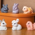 thumbnail image 4 of 10Pcs Mini Easter Rabbit Figurines Lovely Rabbit Miniatures for Easter Decoration and Resin Cake Toppers, 4 of 20