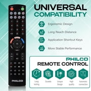 Philco Universal Remote Control, TV Remote Compatible for Vizio Universal Remote for Smart TV, LCD, LED, 3D, UHD TVs