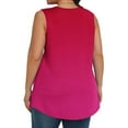 thumbnail image 6 of Sriper Sleveless Shirts for Women Work Casual,Plus Size T Tank Tops for ,Crew Neck Blouses Solid Color,Summer Clothes Pullover,Blusas Para Mujer,Check Out,Watermelon Red 5X, 6 of 6