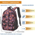 thumbnail image 3 of Dachshund Flower Purple Pattern 17" School Backpacks for Teens,Waterproof Oxford Fabric,S-Shape Padded Straps for School,Travel,Hiking,Camping, 3 of 6