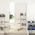 thumbnail image 5 of 71"x40"Full Length Mirror with Stand, Lightweight Floor Standing Oversize Mirrors, Nano-film Shatterproof Full Body Mirror for Home, Gym, Yoga/Dance Studio,White, 5 of 10