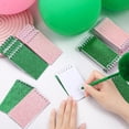 Small Wizard Building Pink Green Mini Notepads Wizard Party Glitter Notebooks 24 Pack ...
