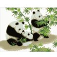 thumbnail image 3 of Kit Punto Cruz Panda Impreso Con Cuentas Bordado Parcial Arte para El 52x40cm 9CT, 3 of 9