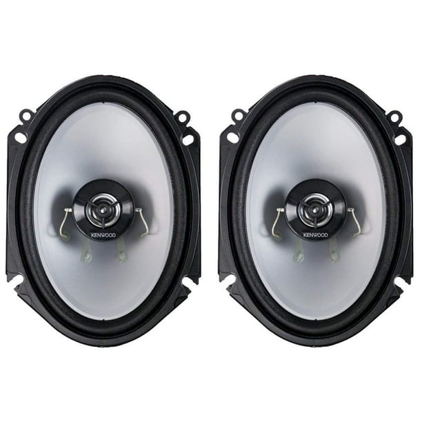 Kenwood KFC‑C6866S Altavoces estéreo para coche de 2 vías, 6 x 8, 250 W, par