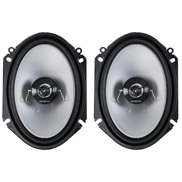 Kenwood KFC‑C6866S Altavoces estéreo para coche de 2 vías, 6 x 8, 250 W, par