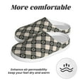 thumbnail image 6 of Lsque Daisy Plaid Black Pattern Womens Comfort Cotton on Scuff With Memory Foam and Anti-skid Sole Slipper-39/40, 6 of 7