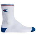 thumbnail image 4 of Champion Unisex Socks, 3 Pair - Crew Socks, Logo, Stripes White Eu 39-42 (Uk 6-8), 4 of 5
