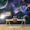 thumbnail image 2 of IDEA4WALL 6pcs Planets of Solar System Peel and Stick Wallpaper Removable Wall Murals Large Wall Stickers for Home Decoration, 100"x24", 2 of 4