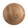 thumbnail image 4 of Sagebrook Home Natural Round Brown Ridged Wooden Orb Decor Contemporary Rustic, 4 of 8