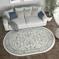 thumbnail image 6 of Madison Traditional 5' x 7' Oval Cream Polypropylene Indoor Area Rug, 6 of 7