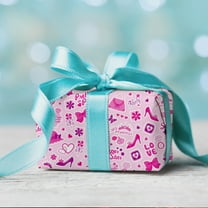 2 Sheets of Wrapping Paper Clearance! Valentine'S Day Wrapping Paper Roll-Pink Love Heart, Very Suitable for Birthday, Holiday, Mother'S Day, Wedding, Valentine'S Day