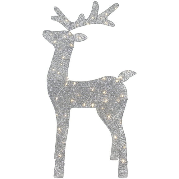 Northlight LED Lighted Glitter Reindeer Outdoor Christmas Decoration - 39.5" - Warm White