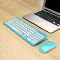thumbnail image 2 of Juego Delgado de Mouse Inalámbricos para Computadora Portátil - Azul Sunnimix Teclado inalámbrico para mouse, 2 of 8