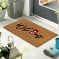 thumbnail image 3 of Dmlowu Christmas Doormat, Quicker Dry Christmas Bathroom Rugs, Letter Print Christmas Front Door Mat, Comfortable Rug for Bathroom Bedroom, 18x24" Non Slip Christmas Welcome Mat, 3 of 6