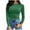 Green, variant on Whlbf Womens Tops Long Sleeve Fall Clearance,Womens Fall Long Sleeve Stretch Slim Fitted Ribbed T-Shirt Blouse Solid Basic Tops