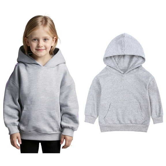 Boys Hoodies Kids Grey Hooded Lightweight Long Sleeve Hoodies Fall Clothes Girls r Clothes 3-4 Years Boys Girls Fashion