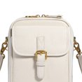 thumbnail image 4 of husxh Leather Small Crossbody Cell Phone Bag Women Men Versatile Shoulder Purse(white), 4 of 8