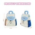 thumbnail image 4 of URSOFINE Lightweight Color Block Drawstring Backpack Cute Mini Backpack Casual Daypack, 4 of 7