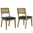 thumbnail image 5 of Nimba Dining Chairs Set of 2 in Heathered Weave Azure, 5 of 10