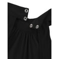 thumbnail image 5 of YEAHDOR Girls Ballet Maxi Dress Sleeveless Ballerina Leotard Dress Modern Dance Costume Black 12, 5 of 6