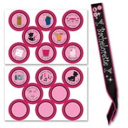 18 Pack Beistle Bachelorette Satin Sash with Badges