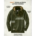 thumbnail image 2 of Legendary Whitetails Men's Tough as Buck 1/4 Zip Action Hoodie, 2 of 6