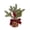 B, variant on Mini Christmas Tabletop Tree Artificial Berry Centerpiece With Wooden Stump Base Multicolor 9.84 In