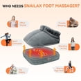 thumbnail image 2 of Masajeador De Pies Shiatsu Snailax Electrick Con Calor Para Neuropatía y Fascitis Plantar Para Mujer, 2 of 9