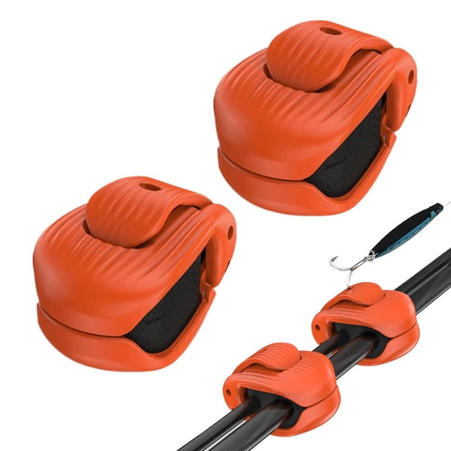 Agiufgs Fishing Rod Clip, 1.77 Length with 0.35 in Sponge, Secure One-Handed Locking, for Safe Rod Storage and Transport