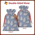 thumbnail image 2 of Pofeuu Cute Fat Cat Print Burlap Bags with Drawstrings Drawstring Gift Bags Pouch Bag for Thankgiving Birthday Party Gift Wrapping Treats and Party Favors-Medium, 2 of 9