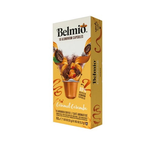 Belmio Caramel Caramba Nespresso Original compatible Aluminium Coffee Pods, 10 pods per pack, British Import (Pack of 3)