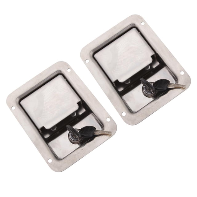 2pcs Pestillo de de de La Cerradura Pestillo Pomo de La Manija Cerradura para Autocaravana RV Sharpla Pestillo de la cerradura de la puerta de entrada con paleta
